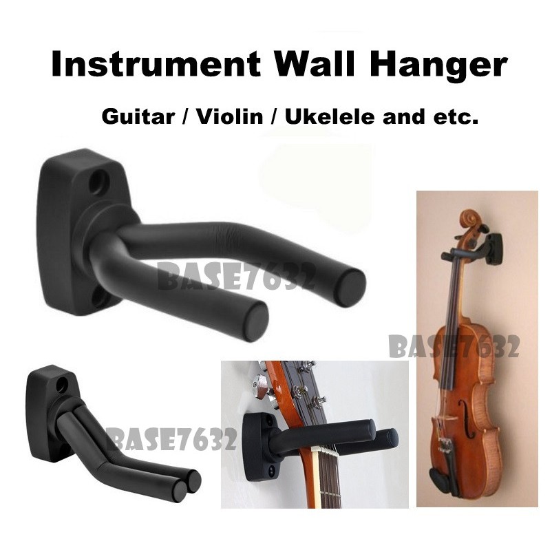 Guitar Violin String Instrument Wall Mount Hanger Hook Holder Display