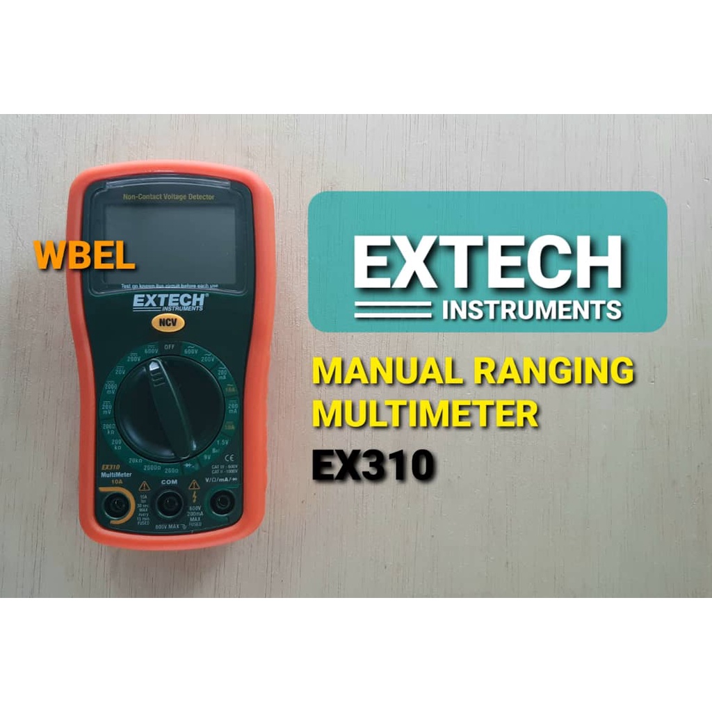 EXTECH INSTRUMENTS COMPACT MULTIMETERS (MANUAL RANGING) + VOLTAGE ...