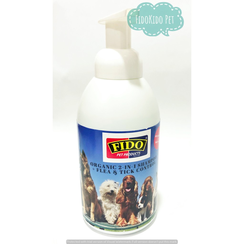 Fido organic 2-in-1 flea & tick control dog shampoo - 450ml | Shopee ...