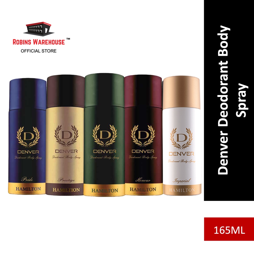 Denver Hamilton Deodorant Body Spray (165ml) For Men