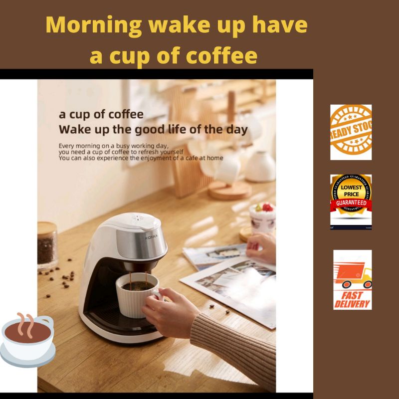 KONKA Mini Coffee Maker Office And Home coffee machines semiautomatic