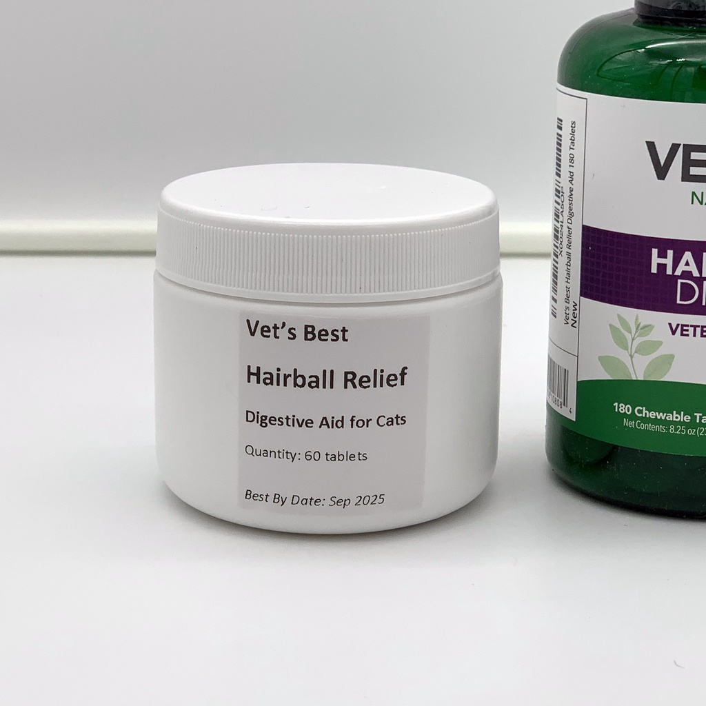 30 60 180 Tab Vet s Best Hairball Relief Digestive Aid for Cats Natural Fiber Supplement Relieves Hairballs Constipation Shopee Malaysia