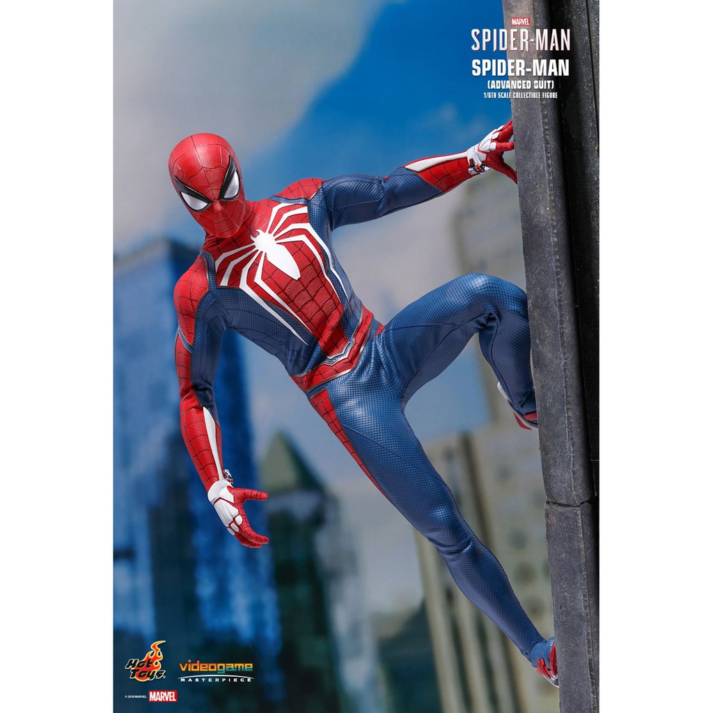 Spider man ps4 advanced suit sales hot toys