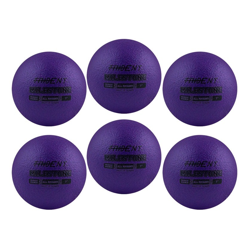 6 Dodgeball Official Size 6 Pcs Set Trident Milestone All Rounder