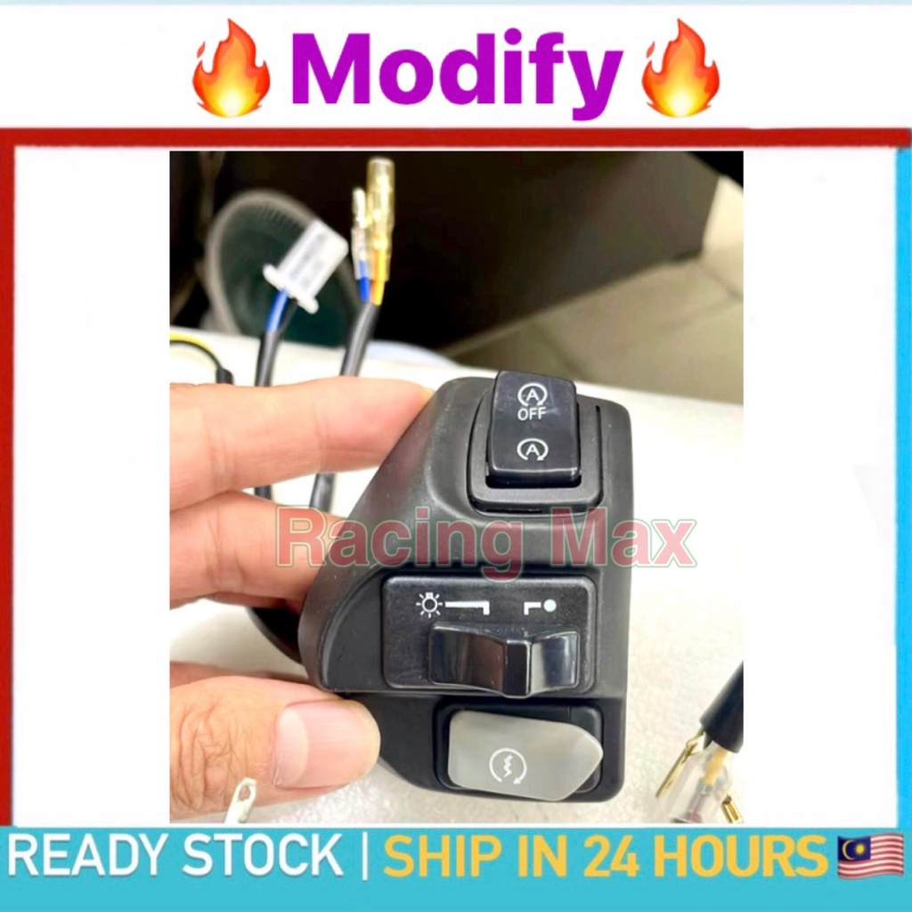 LC135 V1-V7 HANDLE SWITCH SUIS ENGINE STARTER ON OFF LAMPU DOUBLE ...