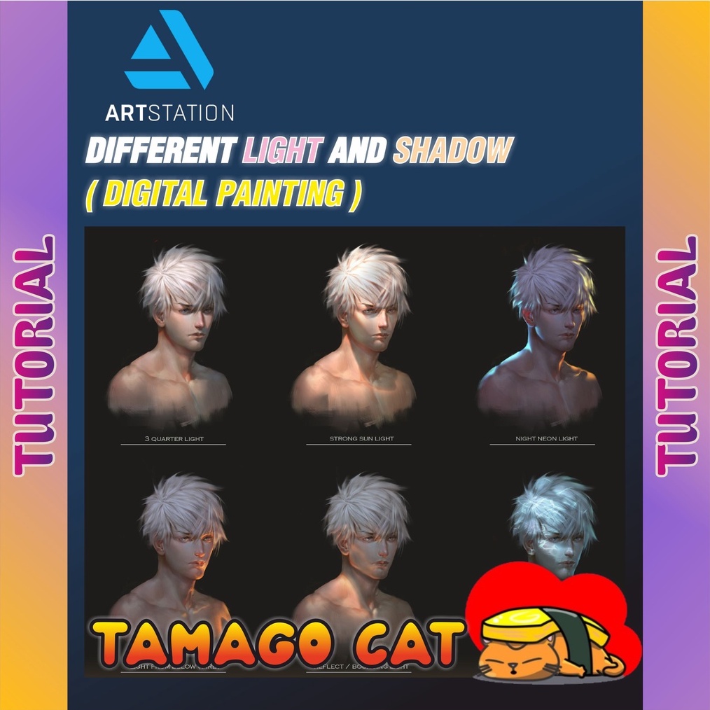 [ VIDEO COURSE + BRUSHES ] DIFFERENT LIGHT AND SHADOW ( DIGITAL ...