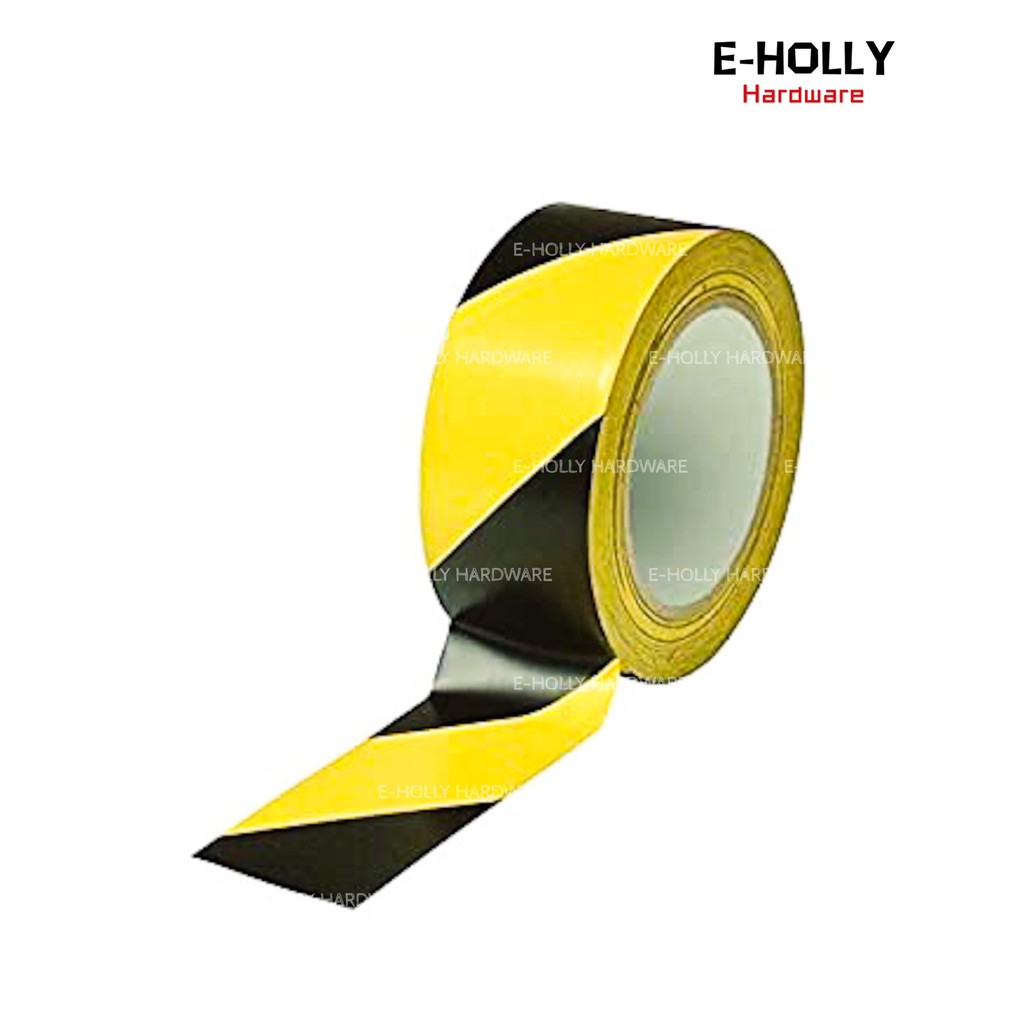 Eholly Mm X M Yellow Black Red White Floor Safety Caution Warning Tape Pvc Floor Marking