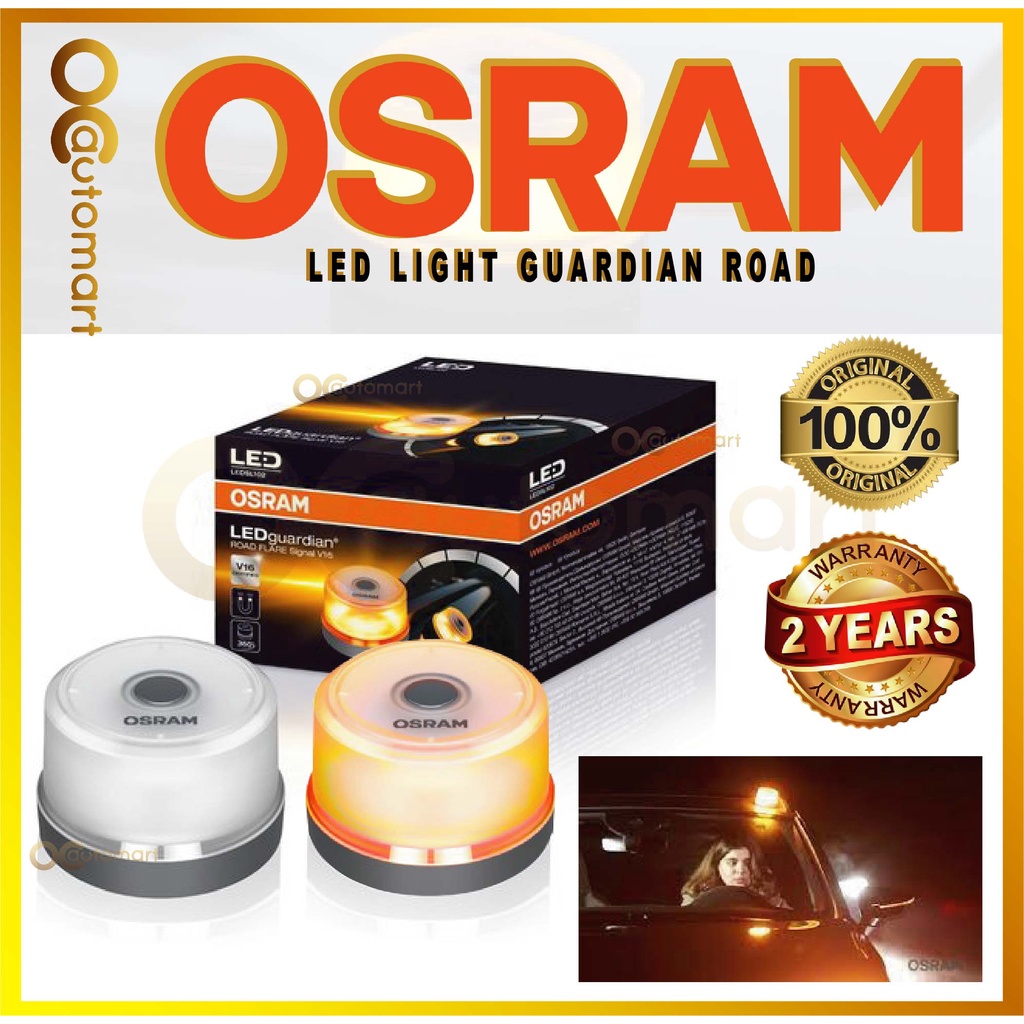 OSRAM LEDguardian ROAD FLARE Signal V16 Magnetic Flashing Warning