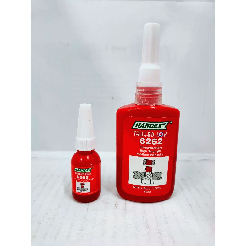 HARDEX THREAD LOCK NUT & BOLT LOCK 6262 HIGH STRENGTH RED | Shopee Malaysia