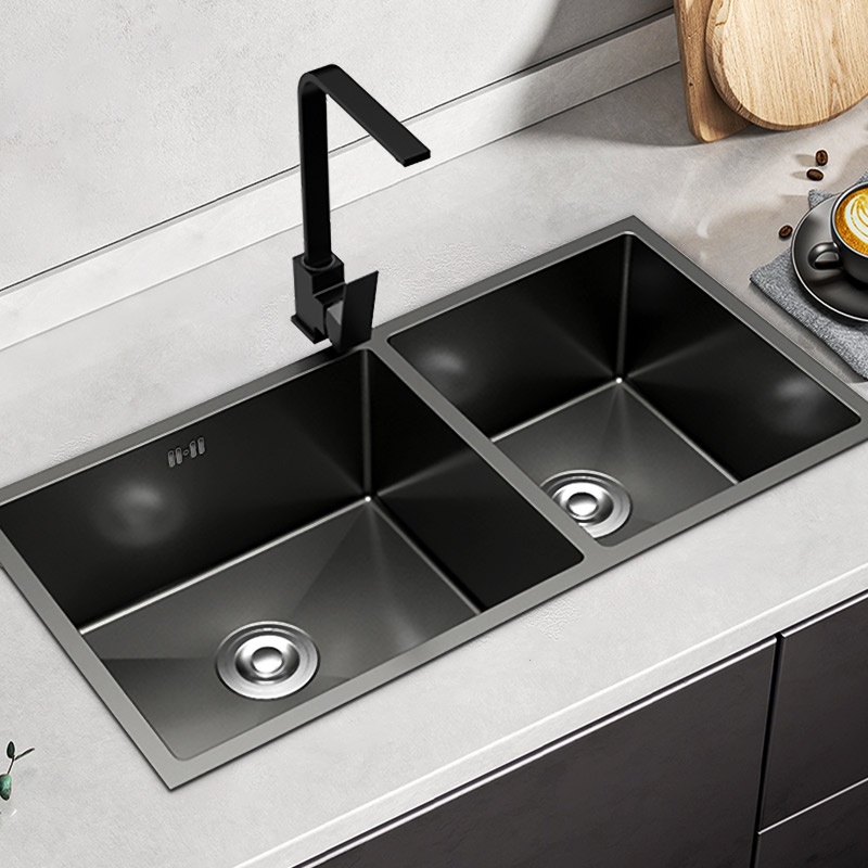 NANO Sink Bowl 304 Stainless Steel Kitchen Double Single Bowl Basin ...