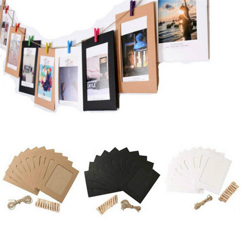 M2Y Outdoor Home 10pcs DIY 6inch Hanging Album Clip Kraft Paper Photo ...
