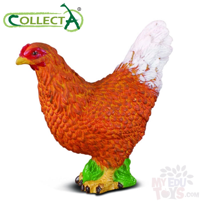 Hen - Collecta 88005 Farm Life Chicken Animal Action Figures / Toys ...
