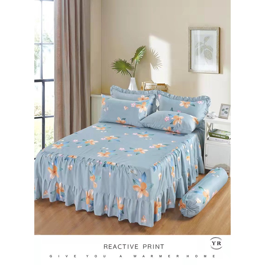 QUEEN SIZE Set Cadar Ropol / Bedsheet 6 in 1 (NEW & READY STOCK ...