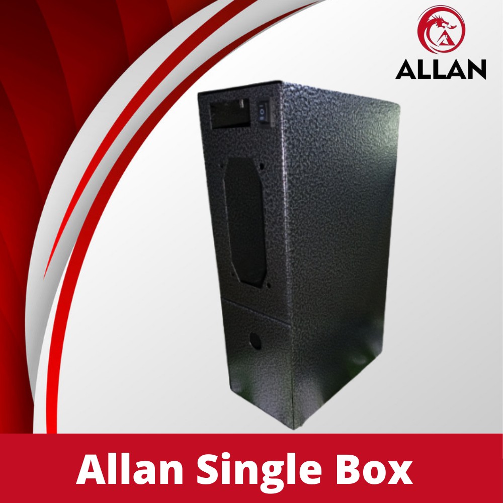 ALLAN Single Box 2N1 DUAL COIN SLOT Box Coinslot