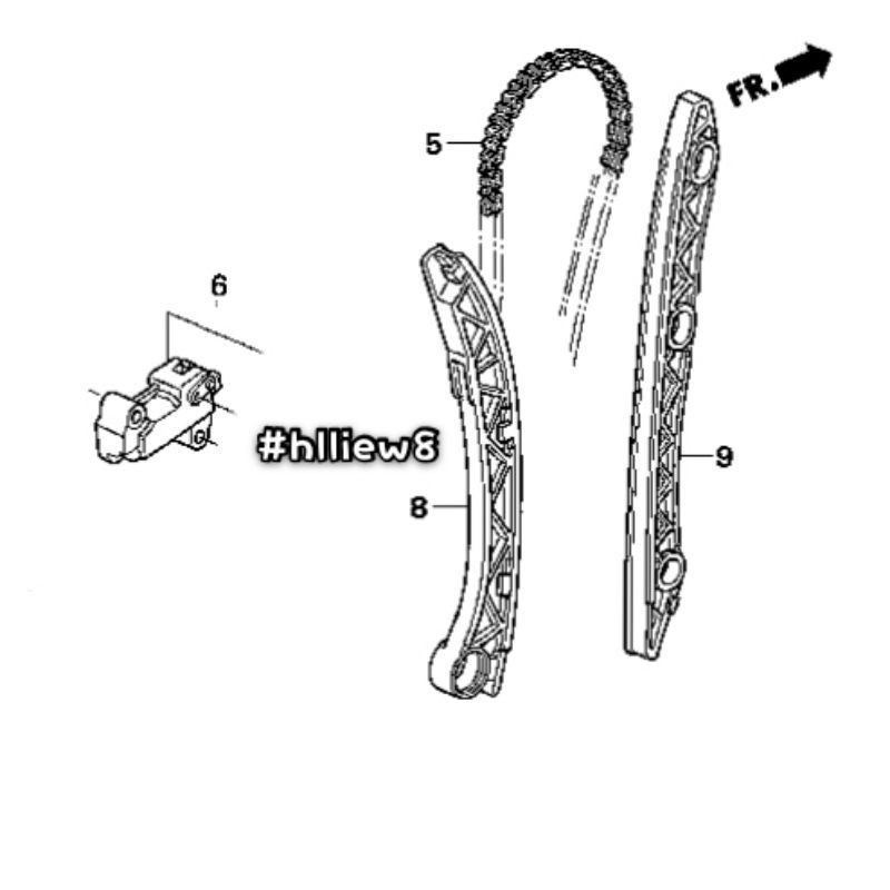 hlliew8 Honda CRV RE2 SWA Timing Chain Set Shopee Malaysia