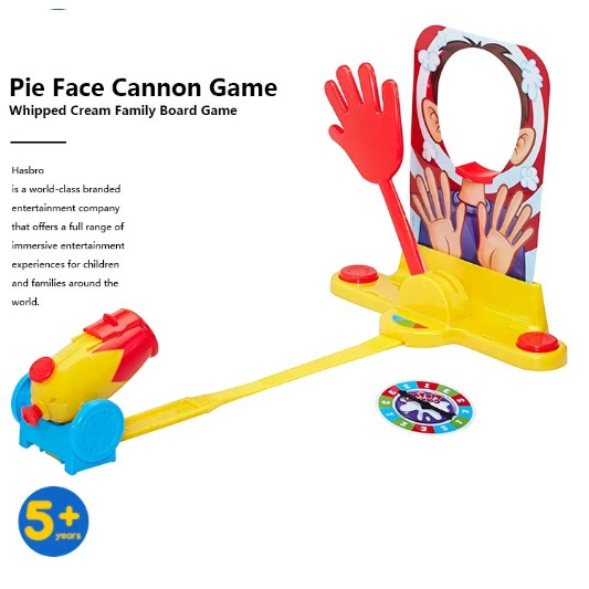 Pie Face Cannon Game: Whipped Cream Family Board Game 