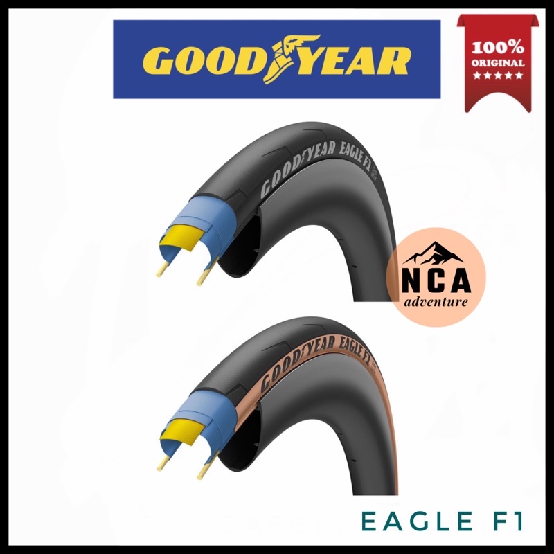 GOODYEAR EAGLE F1 R Bicycle Road Cycling Tire 700 x 23c 25c 28c Black & Tan Clincher