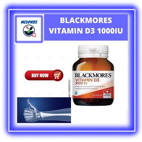 MEDPROS BLACKMORES VITAMIN D3 1000IU (60's) exp 4/2024 VIT D VITAMIN D