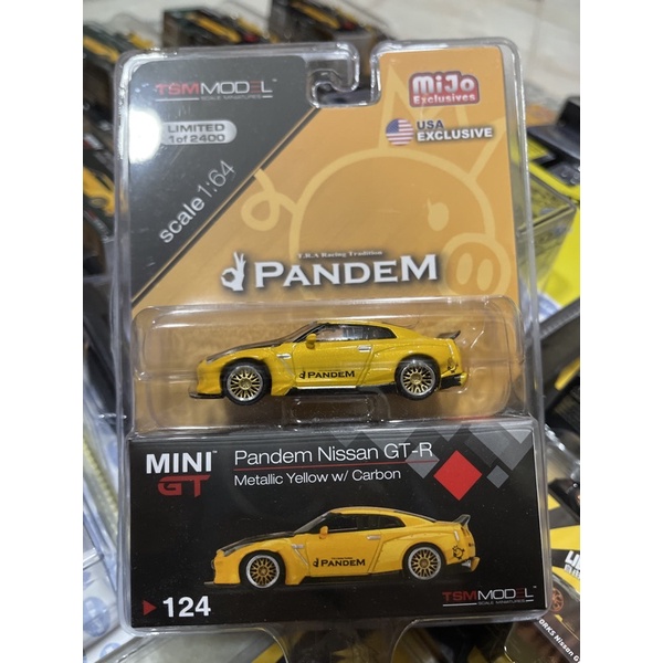 Mini GT 1:64 124 Mijo Exclusive USA PANDEM Nissan GT-R R35 Yellow