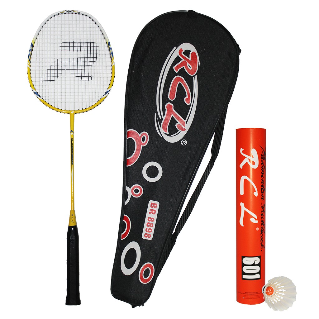 RCL Badminton Games Racket Shuttlecock BR8898 Racket 601 Shuttlecock