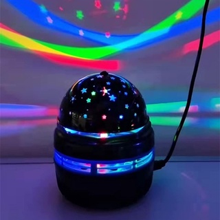 Disco Ball Light DJ Christmas Projector Strobe Party Light Music For Car Home Party Mirror LED USB Magic Spinning Laser Lamp