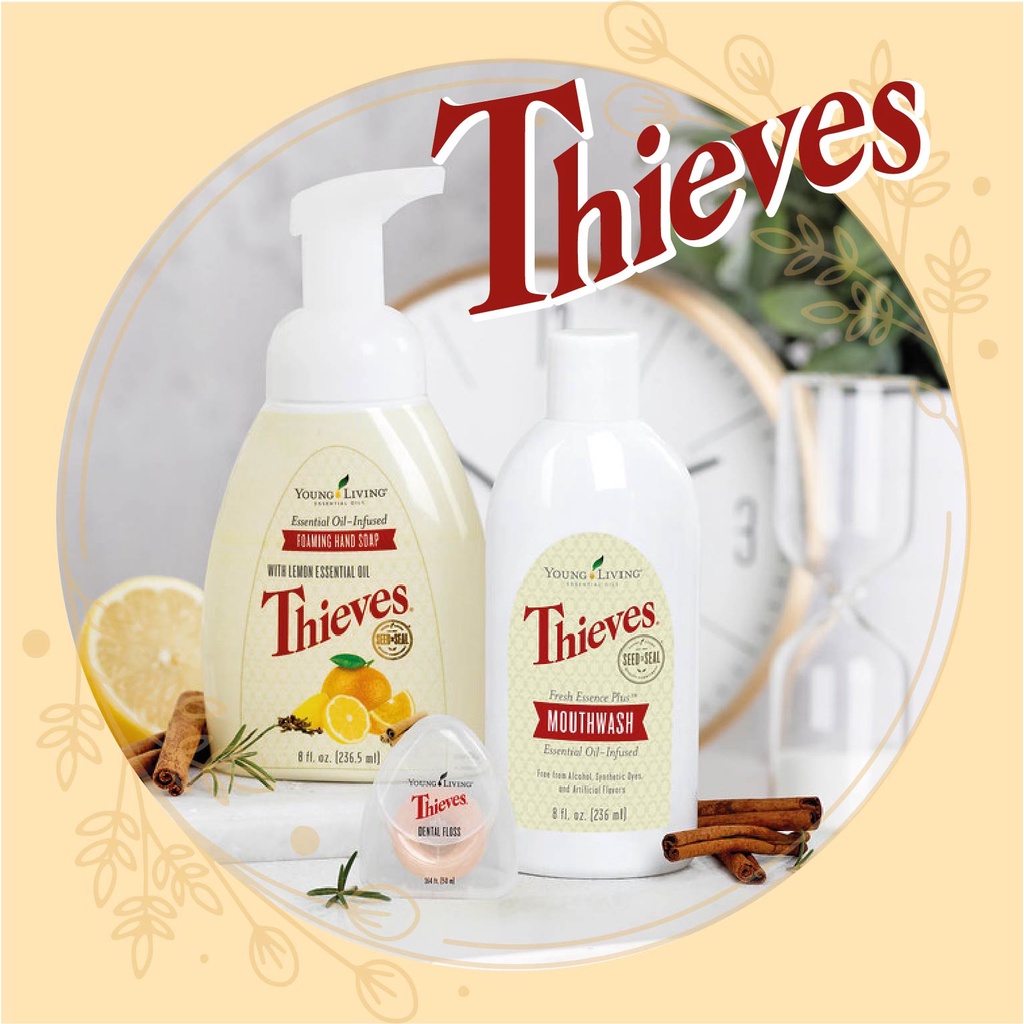 Young Living Thieves Fresh Essence Plus Mouthwash/ Thieves Dental Floss