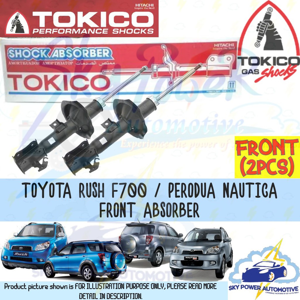 TOYOTA RUSH F700 / PERODUA NAUTICA TOKICO (TKC) SHOCK ABSORBER (FRONT