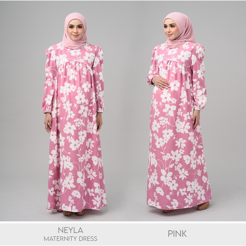 FURBY MOMS NEYLA MATERNITY JUBAH LONG DRESS | Maxi Dress Baju ...