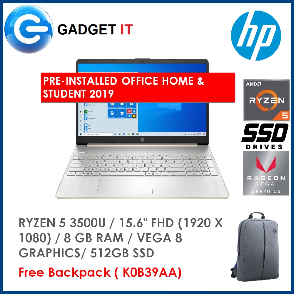 HP 15S-EQ0149AU 15S-EQ0150AU LAPTOP ((RYZEN 3500U,8GB,512GB