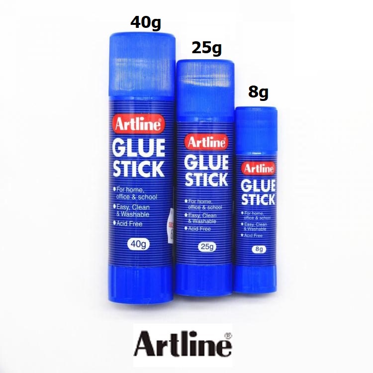 Artline Glue Stick 8g / 25g / 40g (EG85, EG25, EG40) SPK Shopee