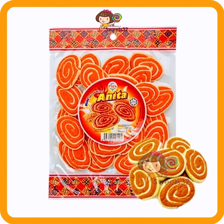 90gm PMN Biskut Anita Spiced Wheel Cracker 香脆小切酥 Biskut Telinga Kecil ...