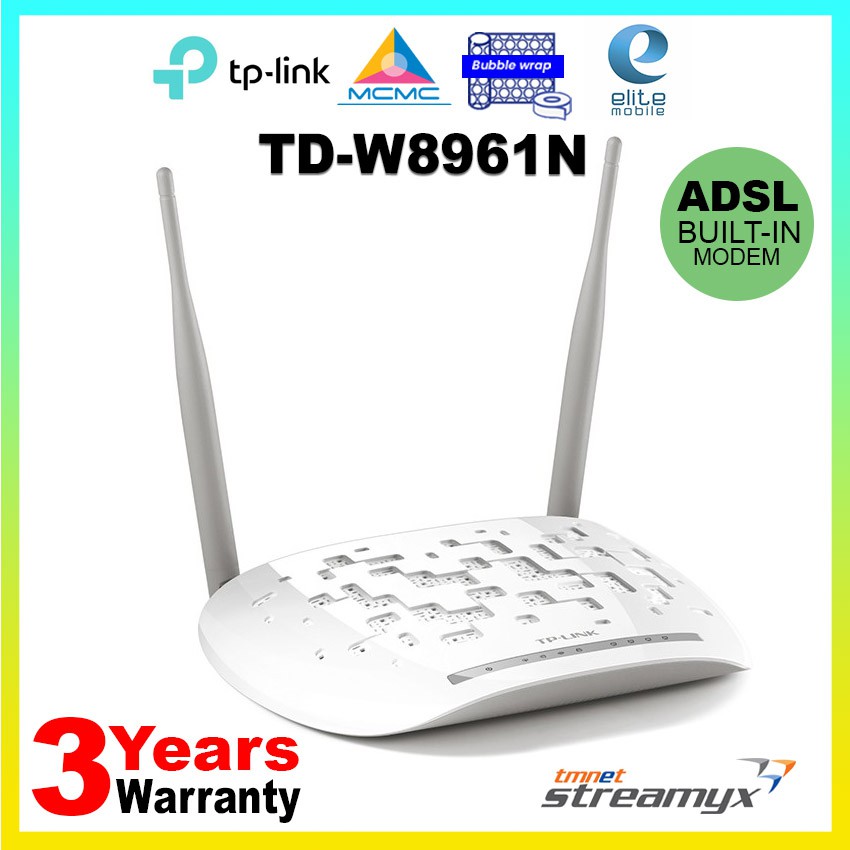 TP-Link TD-W8961N , 300Mbps Wireless N VDSL/ADSL Modem WiFi Router for ...