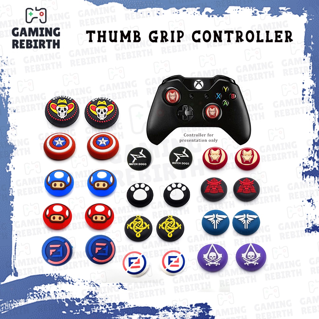 Thumb Grip Controller Caps (1 pair/2 pcs) Cover Analog Protector ...