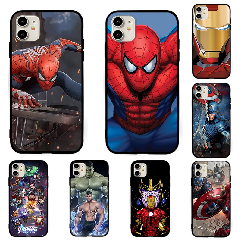 Samsung Galaxy A01 Core A02 A12 A02s Phone Case Cover Spiderman Iron