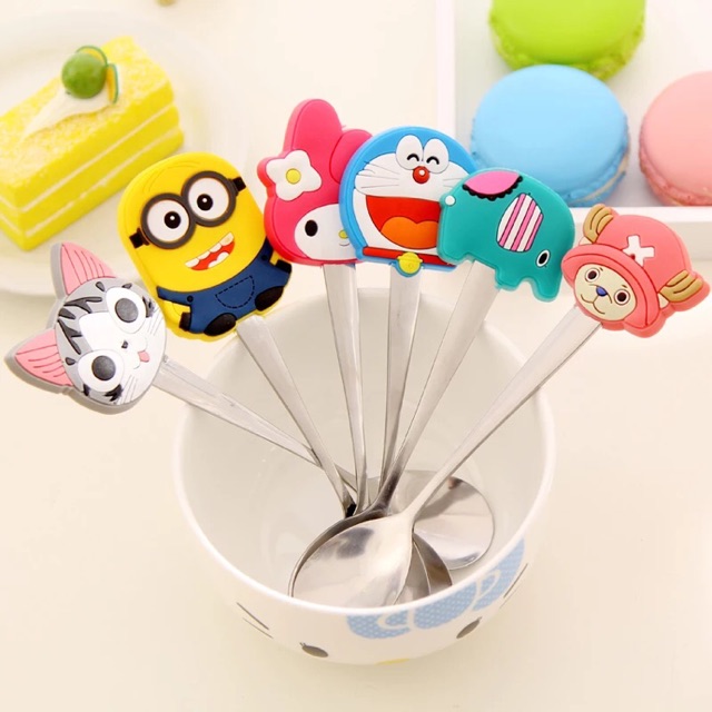 HappyShop Cartoon Spoon ( Minion , Doraemon , Melody , Chopper , Kitty ...