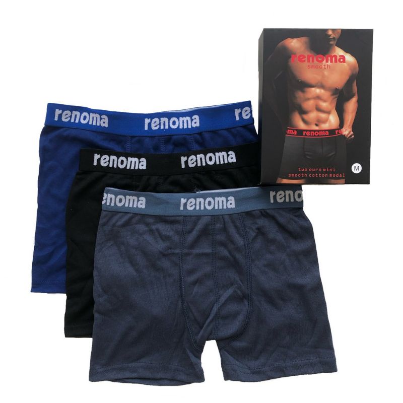 Daiso Renoma Men Boxer 3 Pcs In 1 Box Spender Men Underwear Aw1