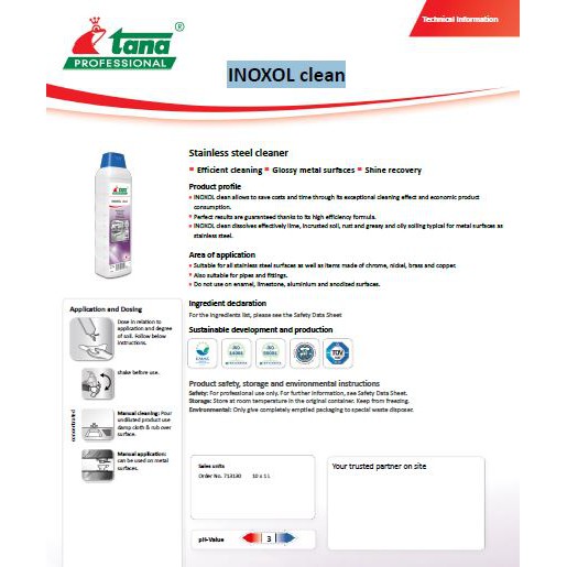 INOXOL clean / Stainless steel cleaner (tana PRO) | Shopee Malaysia
