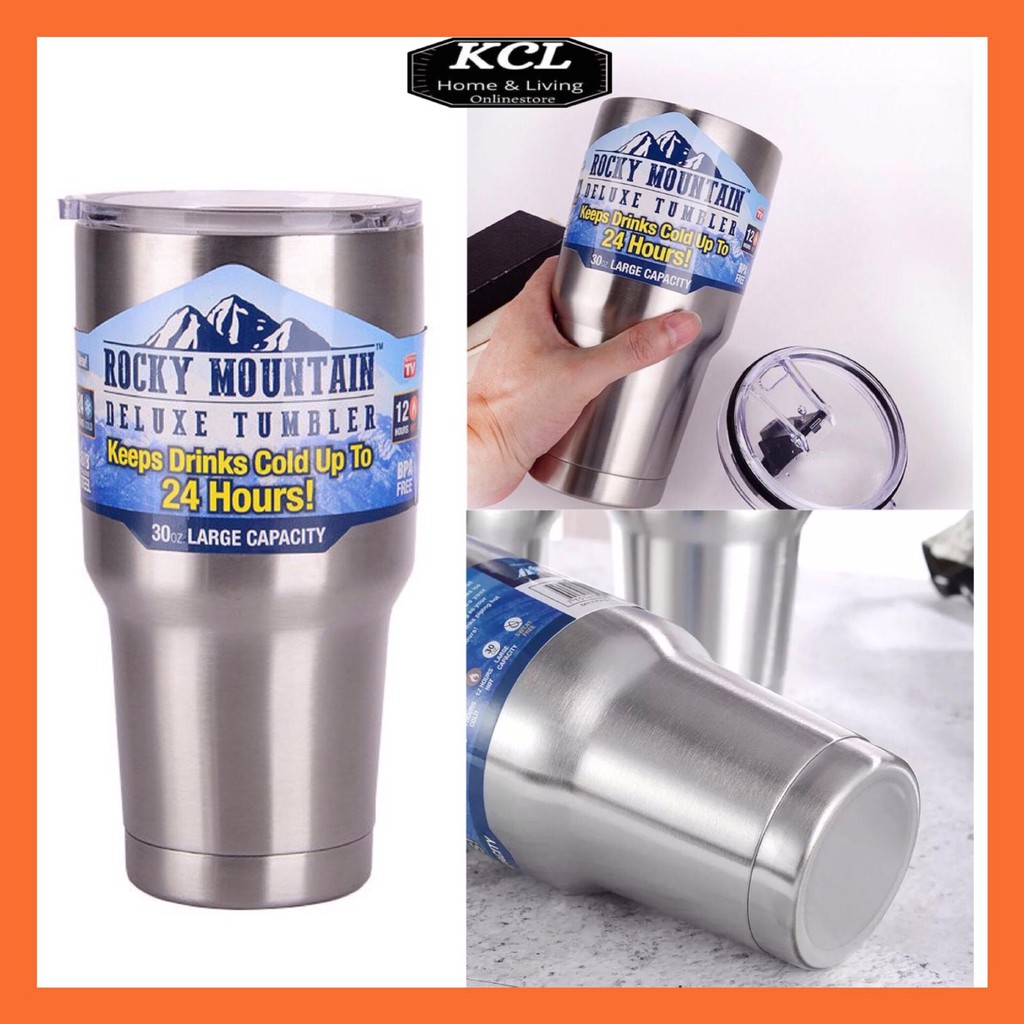 900ml Rocky Mountain Tumbler 30oz Double wall Vacuum Cup Hot and