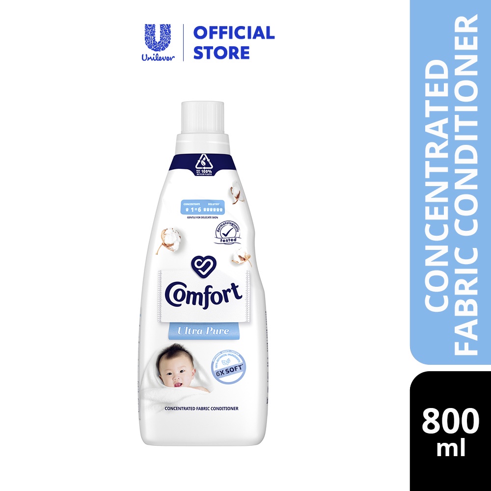 Comfort Concentrated Fabric Softener Ultra Pure (800ml)