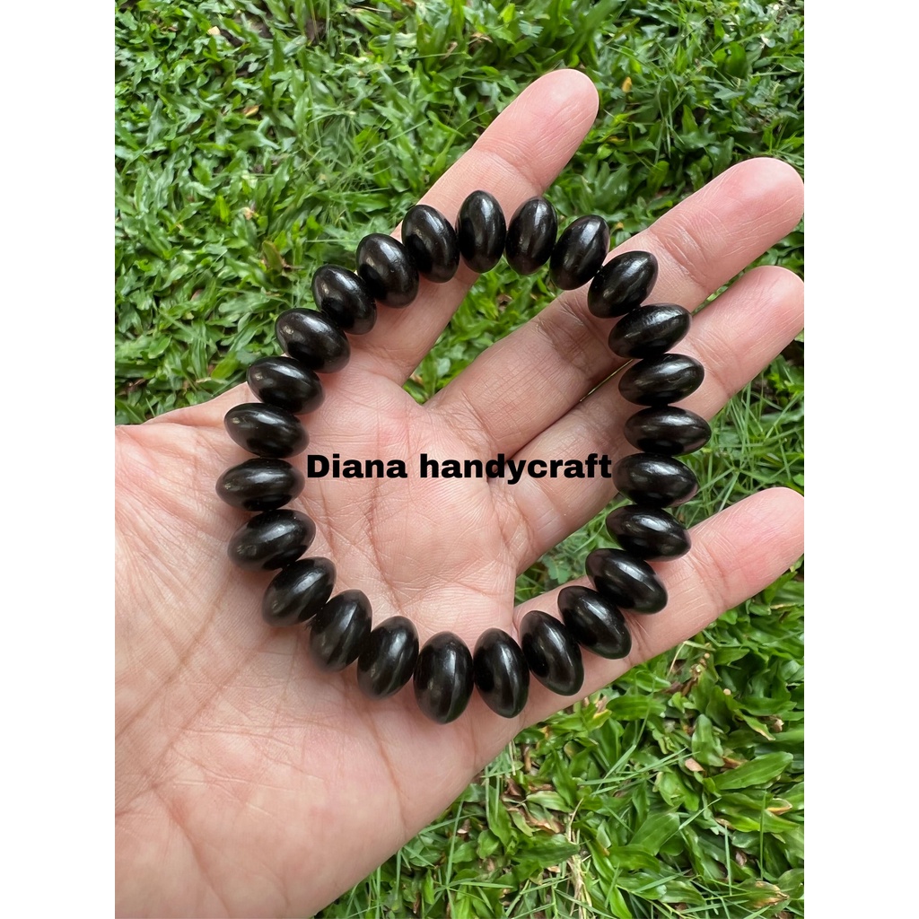 HITAM KAYU Black Moringa Wood Bracelet / Natural Mas Moringa Wood ...