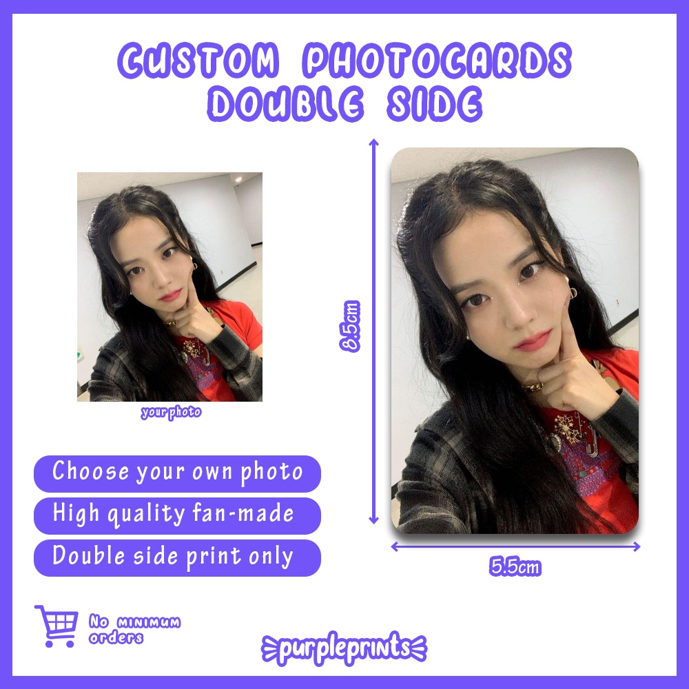 📍 DOUBLE SIDED CUSTOMIZE PHOTOCARD📍 CUSTOM GLOSSY PAPER PHOTO | Shopee