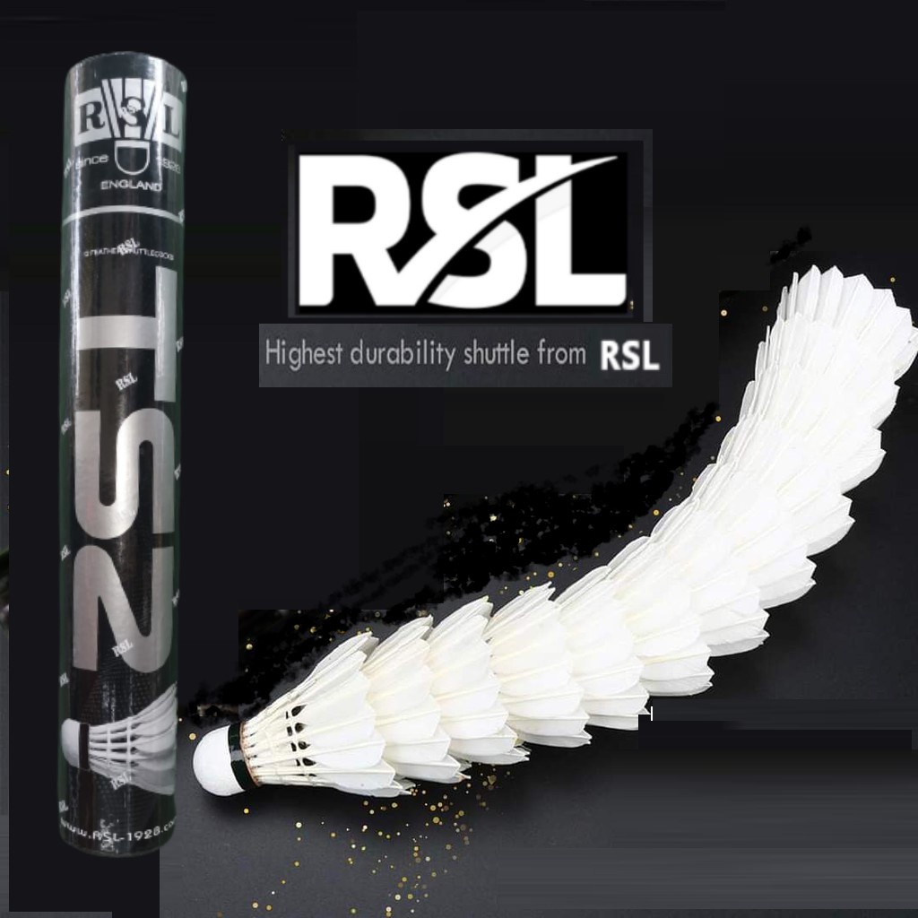 RSL No.3 Tourney Badminton Shuttlecocks - 12 Pack Speed 77 Duck Feather