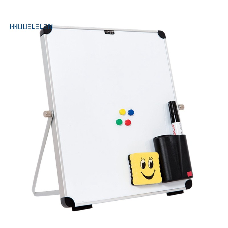  White Board Dry Erase Board with Stand 12x9 Inch Portable  Small Double Sided Magnetic Whiteboard 12 Colored Pens,4 Magnets,1 Eraser  for Desk Office Kitchen Memo Kids Gift Box Lepeiqi 