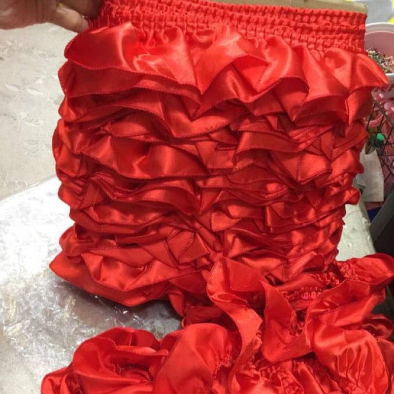 ️ ROPOL / RAPUN RENDA Kedut Siap * RUFFLE LACE * jenis Kain SATIN ...