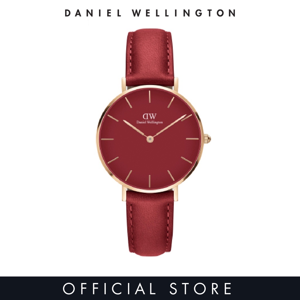 2 Years Warranty Daniel Wellington Petite Suffolk 32mm Rose Gold Red Dial Watch for Women Fashion watch DW Official Authentic jam tangan perempuan jam tangan wanita Shopee Malaysia