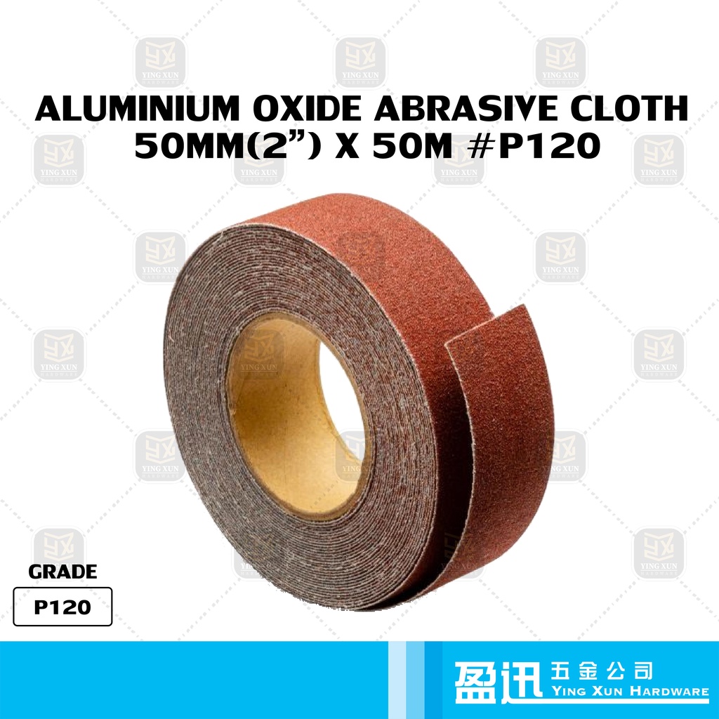 Aluminium Oxide Abrasive Emery Cloth Sand Paper Roll 50mm(2") X 50M X