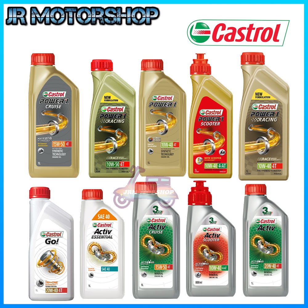 100% genuine products 100% ORIGINAL CASTROL ENGINE OIL MINYAK 4T and 2T ...