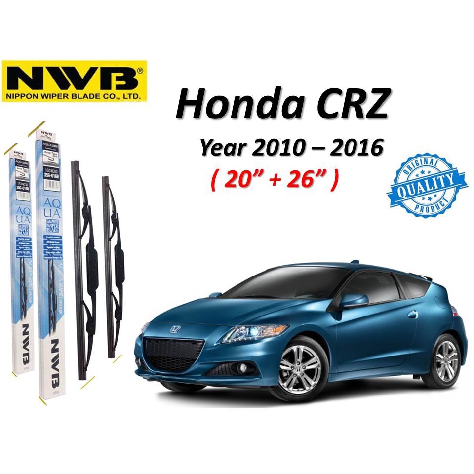 NWB Aqua Graphite Wiper For Honda CRZ ( 2010 - 2016 ) | Shopee Malaysia