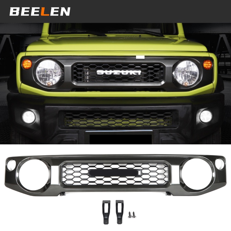 Front Grill Racing with LED Lamps for Suzuki Jimny JB64 JB74W 2019 2020