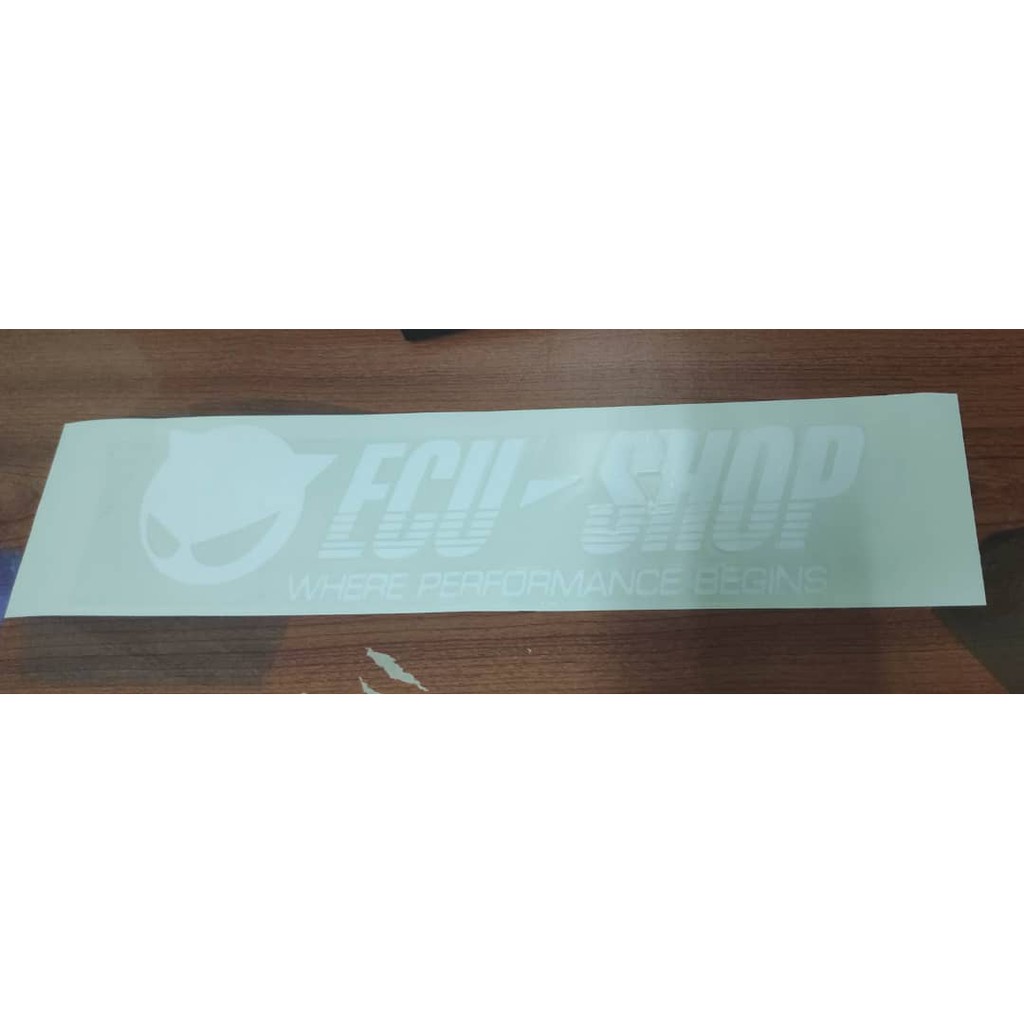 ECU SHOP Cutting Sticker WHITE AND BLACK STICKER | Shopee Malaysia